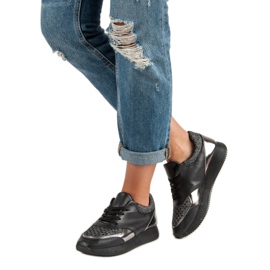 Modne Trampki czarne 1