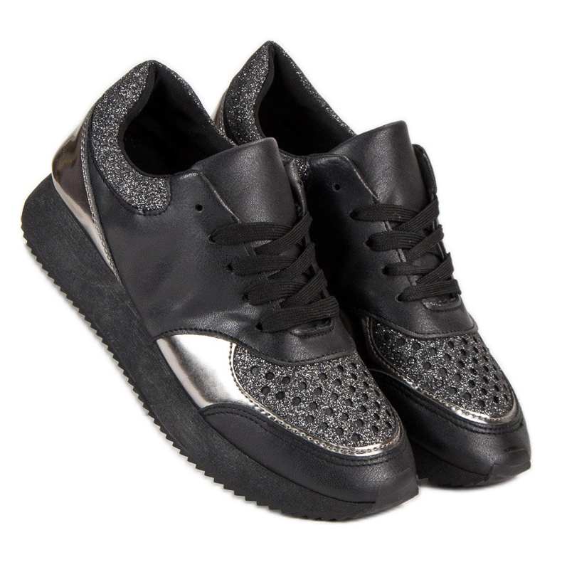 Modne Trampki czarne 2