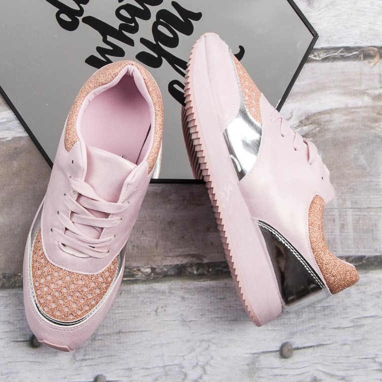 Modne Trampki różowe 2