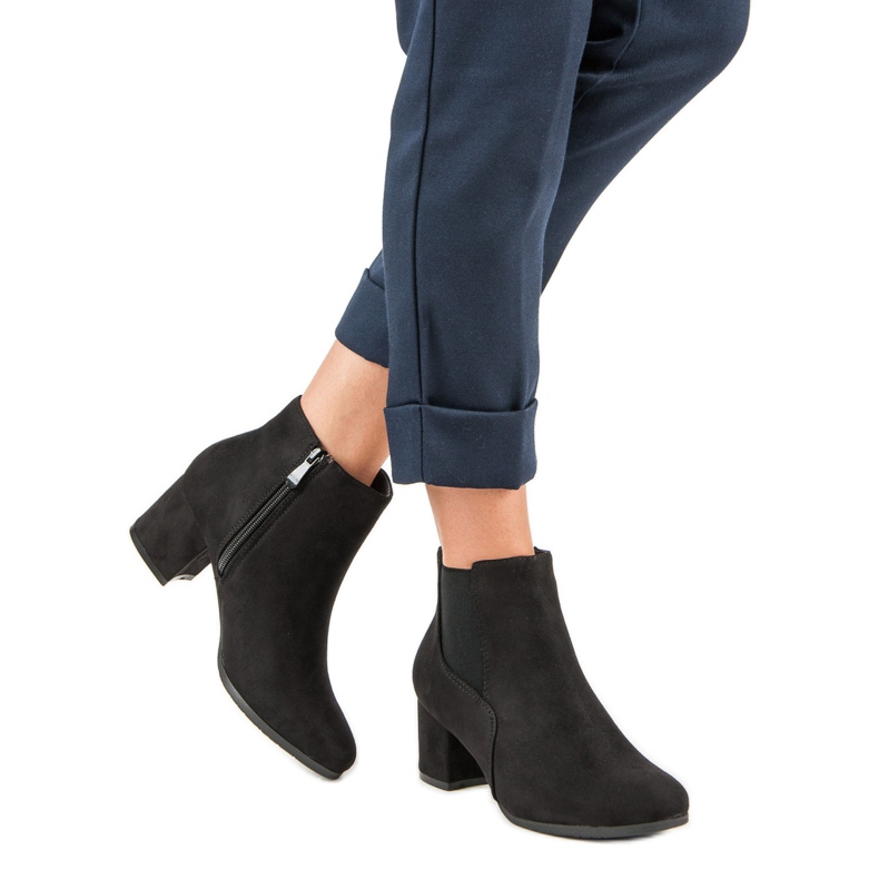 Nio Nio Czarne zamszowe sztyblety 1