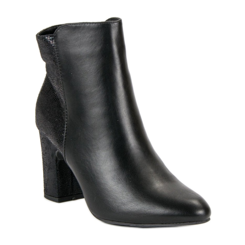 Kylie Czarne Botki Na Słupku 2