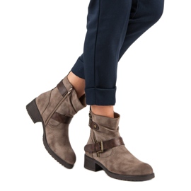 Jesienne Botki VINCEZA brązowe 1