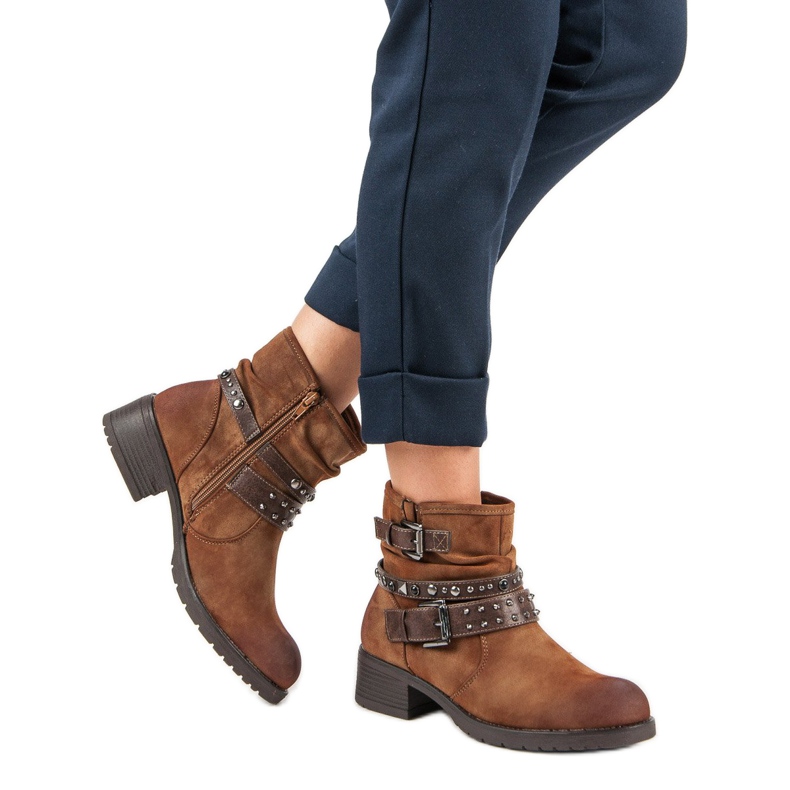 Brązowe Workery VINCEZA 1