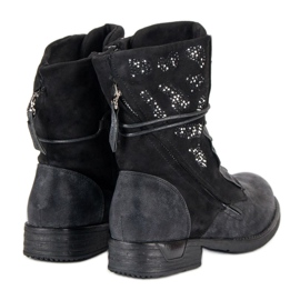 Kayla Modne Workery czarne 2