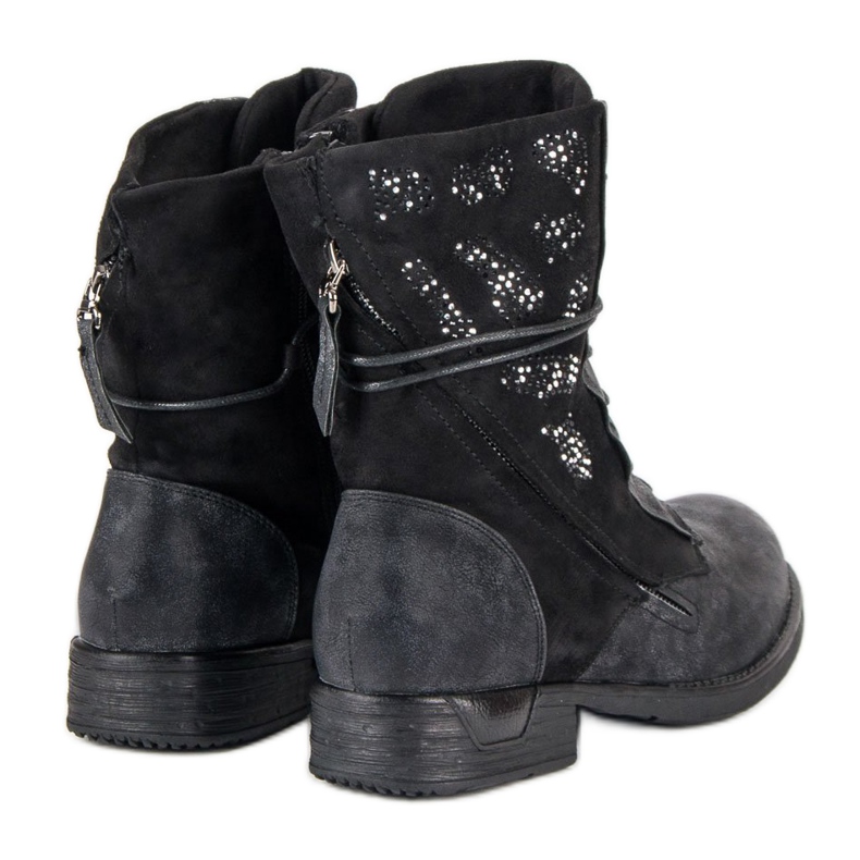 Kayla Modne Workery czarne 2