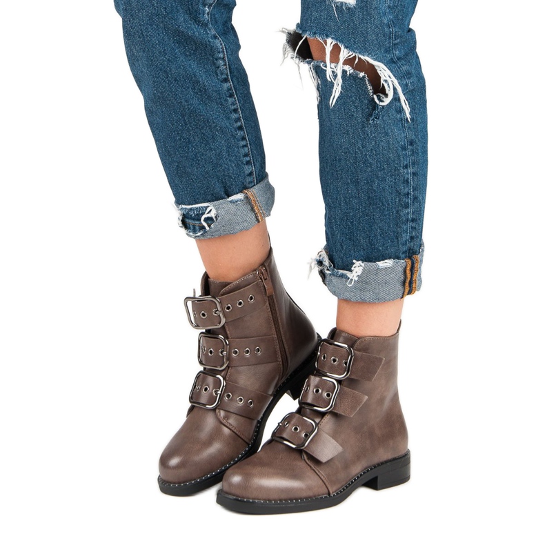 Small Swan Stylowe Workery brązowe 1