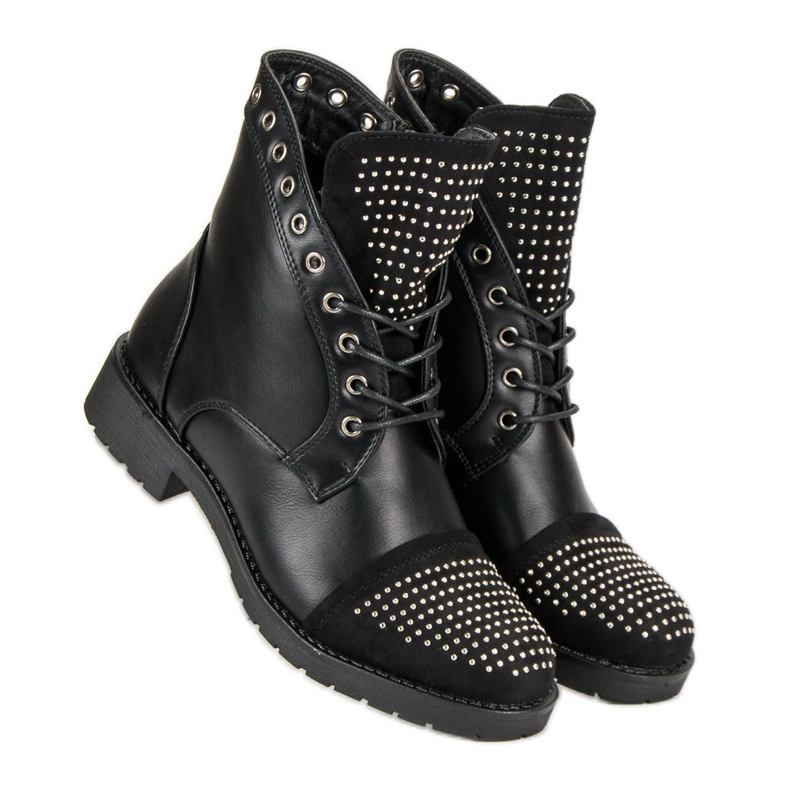 Rockowe workery czarne 2