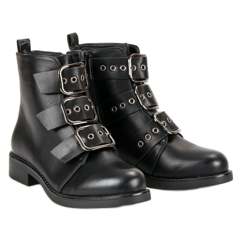 Small Swan Stylowe workery czarne 1