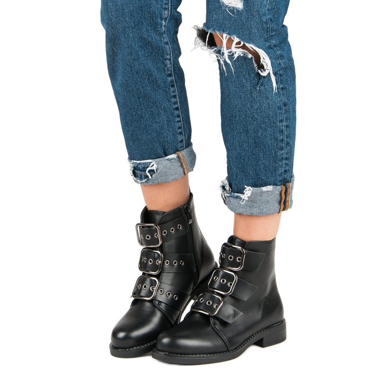 Small Swan Stylowe workery czarne 2