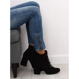 Botki na obcasie czarne OM-15 Black 1