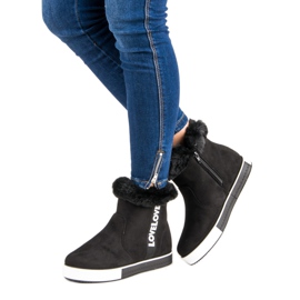 Sportowe Botki czarne 1