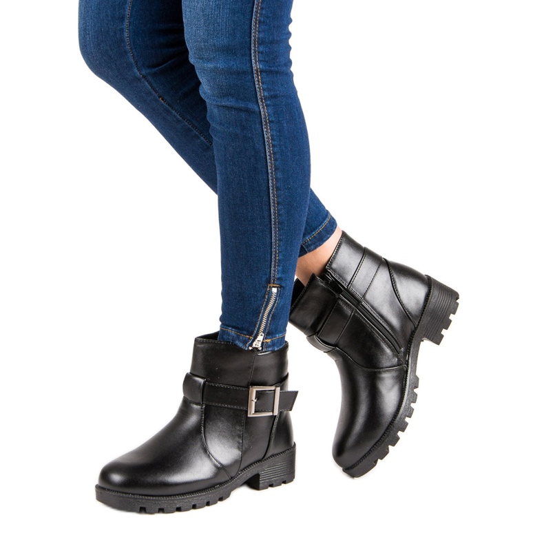 Botki Na Co Dzień czarne 1