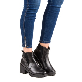 Czarne Sztyblety Na Słupku 1