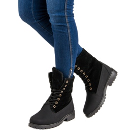 Wiązane ocieplane workery czarne 1