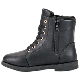 Wiązane Workery czarne 1