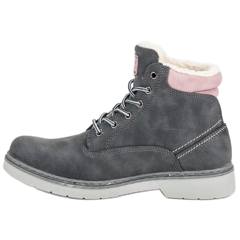 McKey Traperki z kożuszkiem szare 1