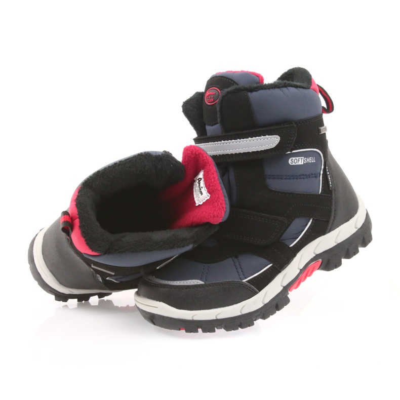 American Club American kozaki buty zimowe z membraną 1813 czarne czerwone granatowe 4