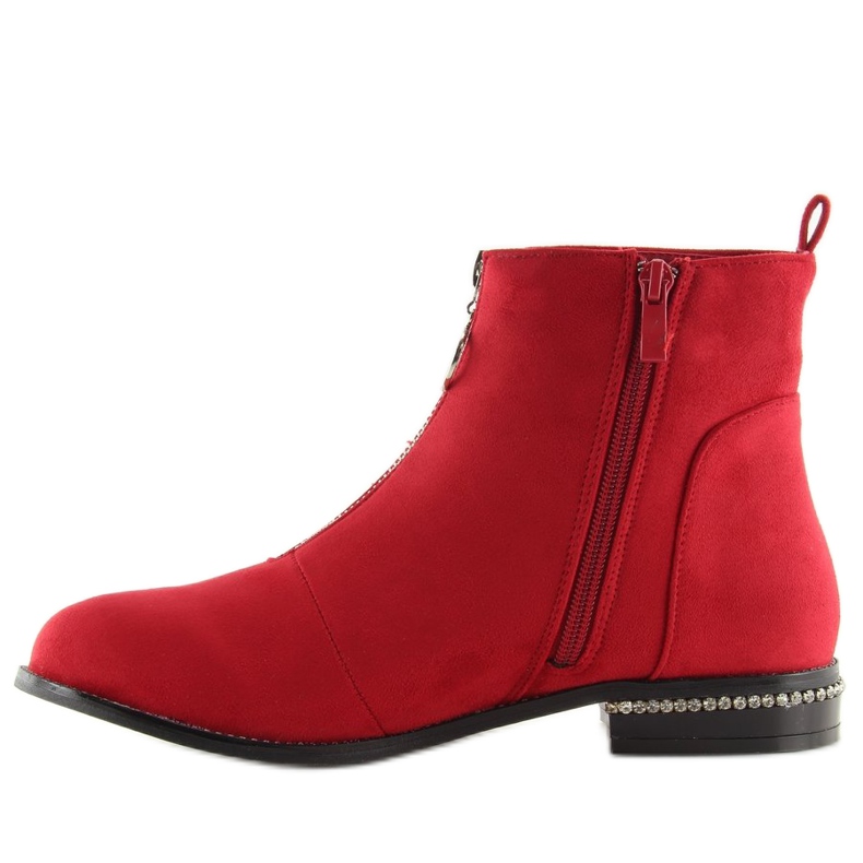 Botki damskie czerwone LL6300 Red 2