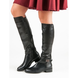 Czarne Kozaki VINCEZA 2