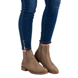 Zamszowe Sztyblety brązowe 1