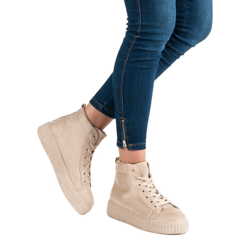 Wilady Trampki Nad Kostkę brązowe 2