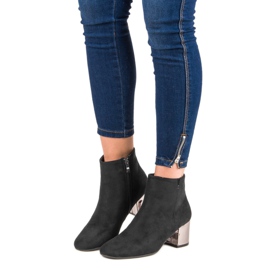 Bestelle Eleganckie jesienne botki czarne 1