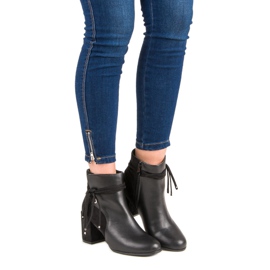 Nio Nio Czarne Botki Na Słupku 1