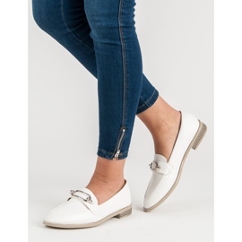 Super Me Białe Mokasyny 1