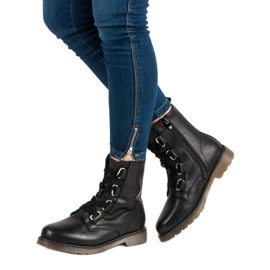 SDS Czarne Wiązane Workery 1