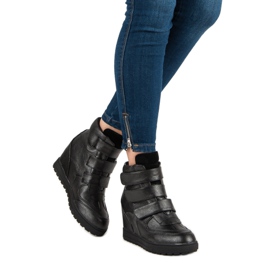 J. Star Sneakersy Z Brokartem czarne 1