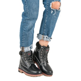 Arrigo Bello Ciepłe Zimowe Traperki czarne 1