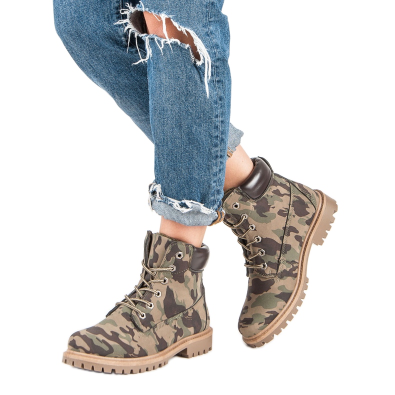 Via Giulia  Militarne Traperki wielokolorowe 1