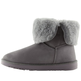 Emusy z pomponem szare SP04P Grey 1