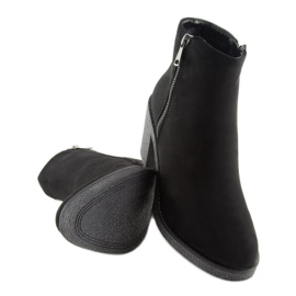 Botki na szerokim obcasie czarne 2013 Black 1