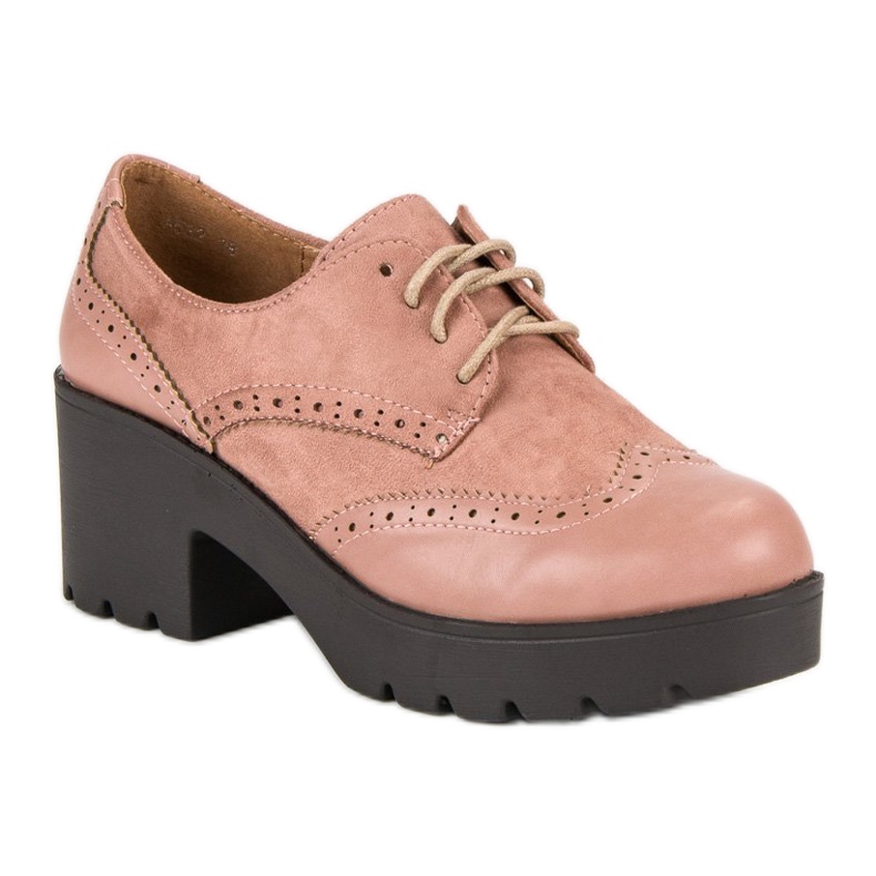 Ch. Creation Eleganckie różowe półbuty 1