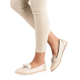 SDS Modne Mokasyny brązowe 2