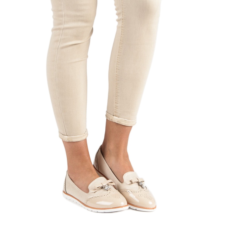 SDS Modne Mokasyny brązowe 1