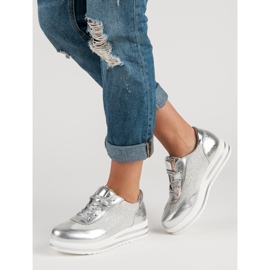 Fama Modne Sneakersy szare 2