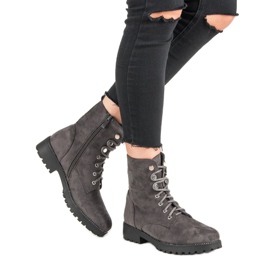 Seastar Zamszowe Traperki szare 2