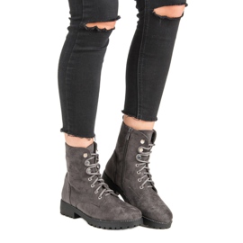 Seastar Zamszowe Traperki szare 1