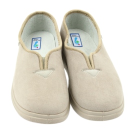 Befado obuwie damskie pu 057D027 brązowe 3