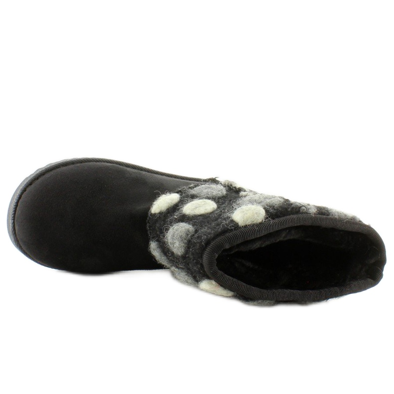 Dziecięce emusy z filcową cholewką k1647405 Czarne 1