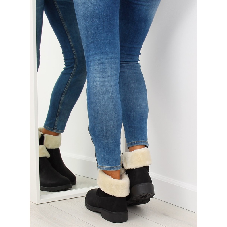 Botki grubo ocieplane czarne ZY9210 Black 2