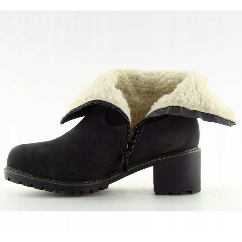 Botki ocieplone barankiem czarne NC726 Black 1