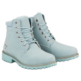 Niebieskie Ocieplane Traperki 1