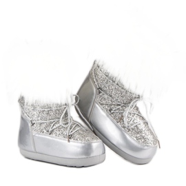 Modne Śniegowce szare 2