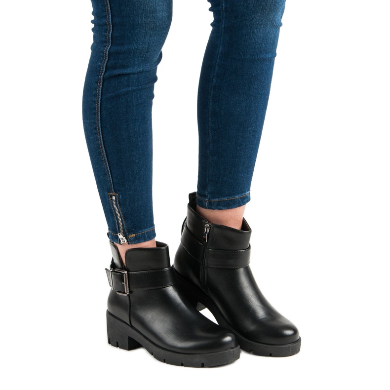 Kayla Czarne Workery Na Platformie 1