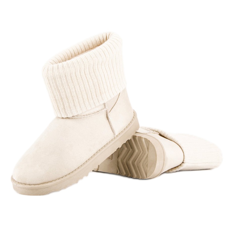 Zamszowe Śniegowce brązowe 2