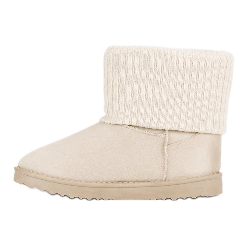 Zamszowe Śniegowce brązowe 1