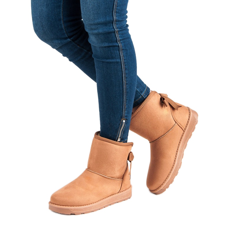 Mukluki Z Kokardą brązowe 1